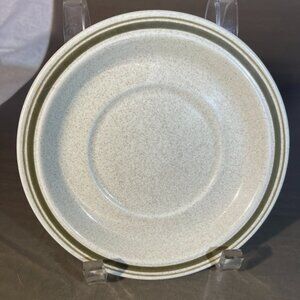 6 VTG Royal Doulton Cornwall Speckled Stoneware Saucers Lambethware (1309)